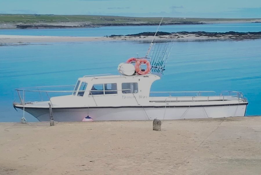 Noirin Ban docked at Blacksod PIer